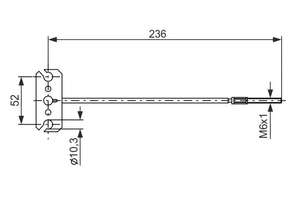 Bosch 1987477226 Трос
