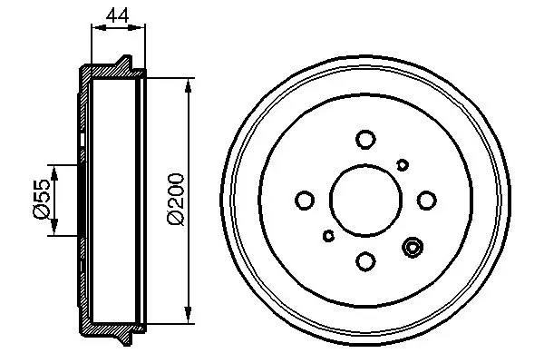 BOSCH 0986477148 Тормозный барабан