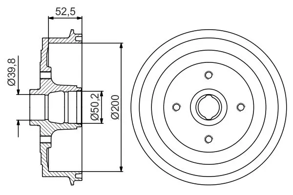 BOSCH 0986477217 БАРАБАН ТОРМОЗНОЙ
