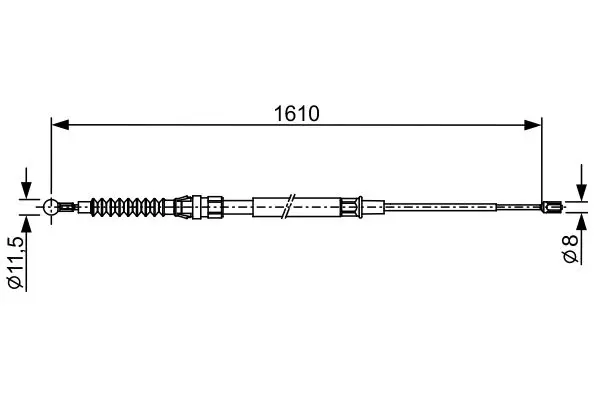 BOSCH 1987482326 Трос