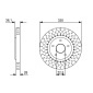 0986479V85 BOSCH Тормозной диск