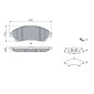 0986494742 Brake Pad Set, disc brake