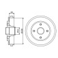 0986477229 BOSCH Тормозной барабан