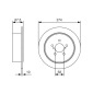 0986479A82 BOSCH Диск тормозной