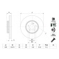 0986479G43 BOSCH Тормозной диск