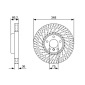 0986479W19 BOSCH Диск тормозной BMW F10 03.11-