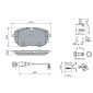 0986460201 Bosch Комплект тормозных колодок,