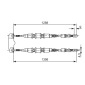 1987477258 Cable, parking brake