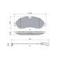 0986424982 Brake Pad Set, disc brake