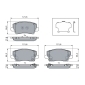0986460078 Bosch Комплект тормозных колодок,