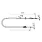 1987482133 Bosch Трос ручного тормоза L
