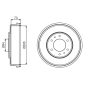 0986477232 BOSCH Тормозный барабан