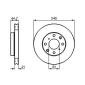 0986478115 BOSCH Диски тормозные BOSCH
