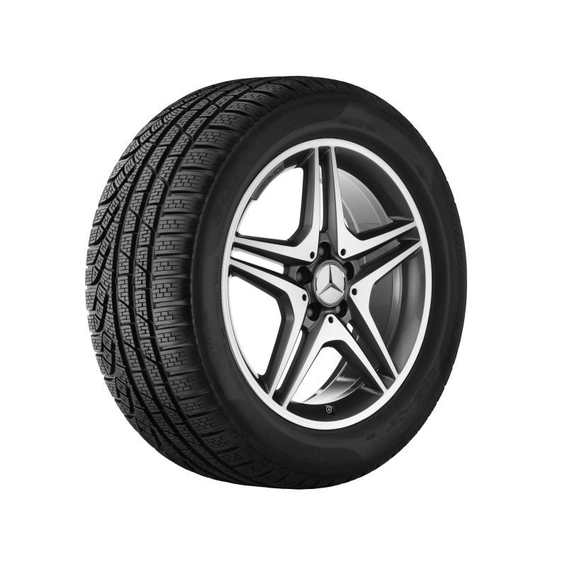 AMG Колеса зимние в сборе, GLA45 AMG, 18 диаметр, дизайн с 5 двойными спицами