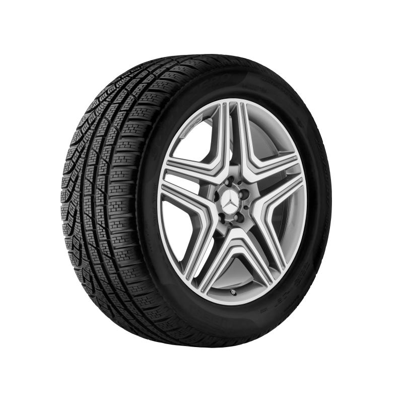 AMG Колеса зимние в сборе, GLE W166, ML63 AMG, 21 диаметр, дизайн с 5 двойными спицами