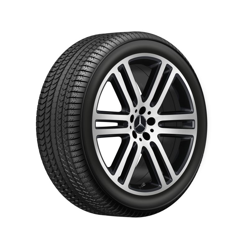 Колеса зимние в сборе, GLE 300, GLE 350, GLE 450, GLE 580, 21 диаметр, дизайн с 6 двойными спицами