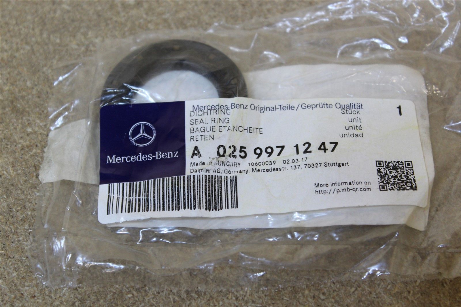 MERCEDES-BENZ A0259971247 Сальник вала кпп