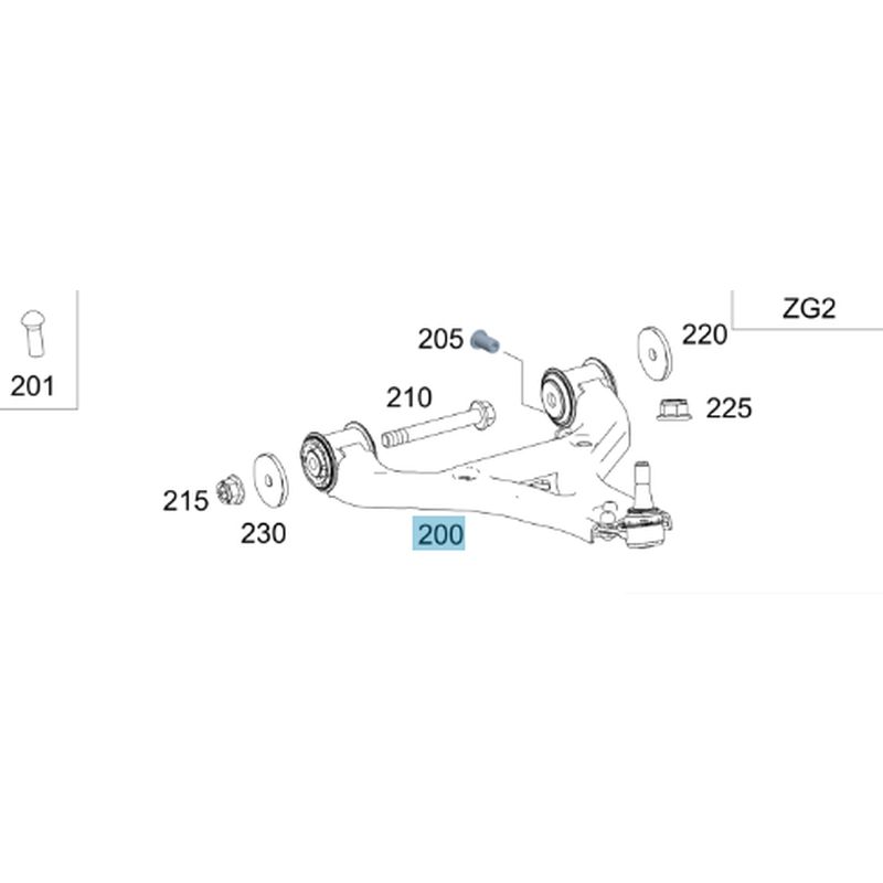 MERCEDES-BENZ A4473303000 Поперечный рычаг правый, Vito