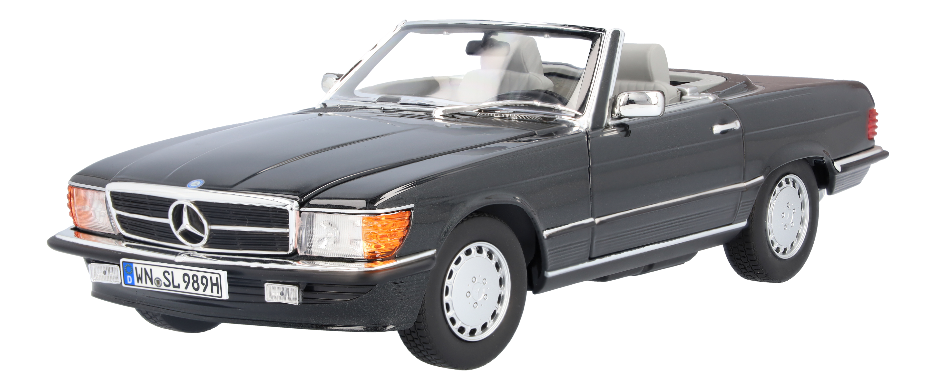  300 SL R107 (1985-1989), 300 SL R107 (1985-1989) сине-черный, Norev, 1:18 