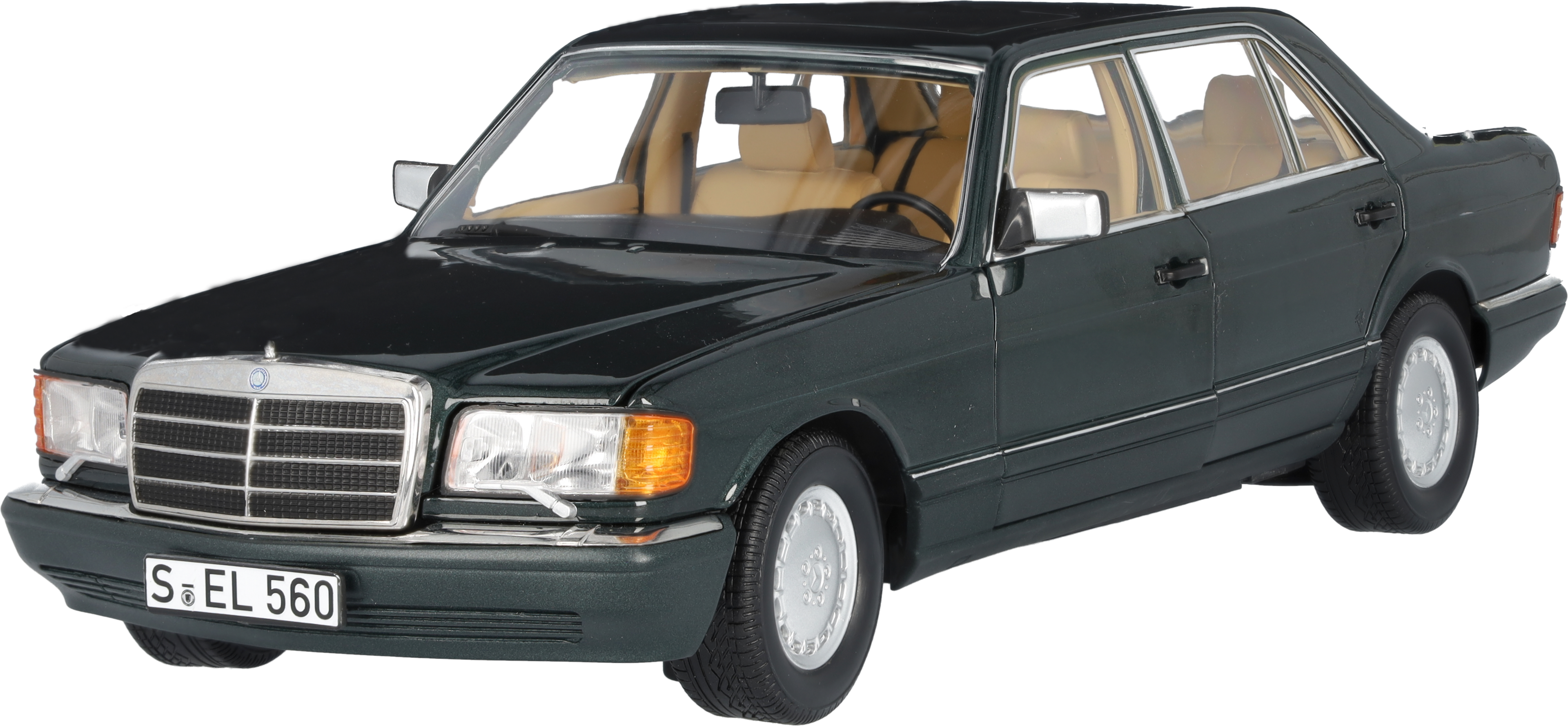  560 SEL V 126 (1985-1991) малахитовый зеленый, Norev, 1:18 