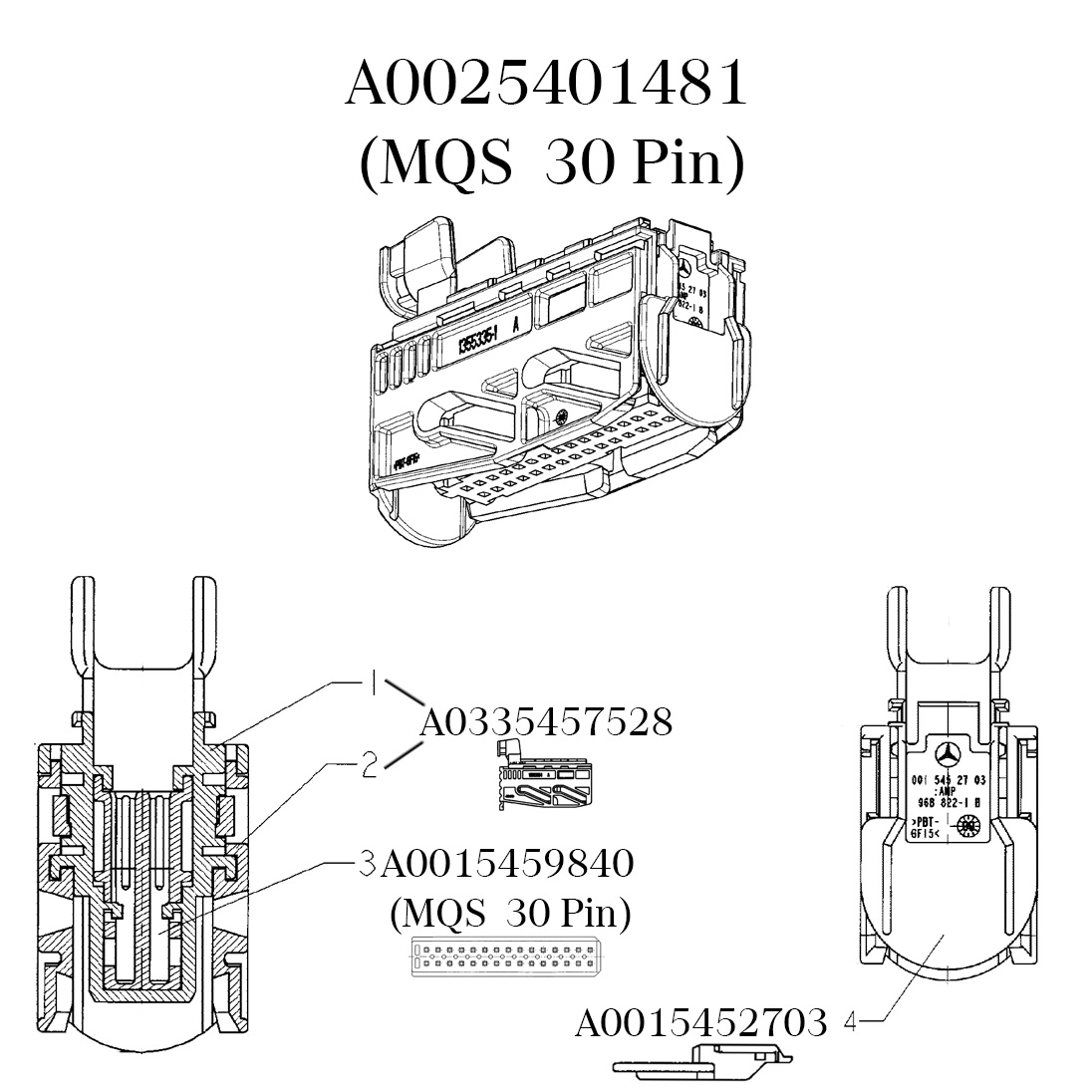 MERCEDES-BENZ A0015452703 Заглушка