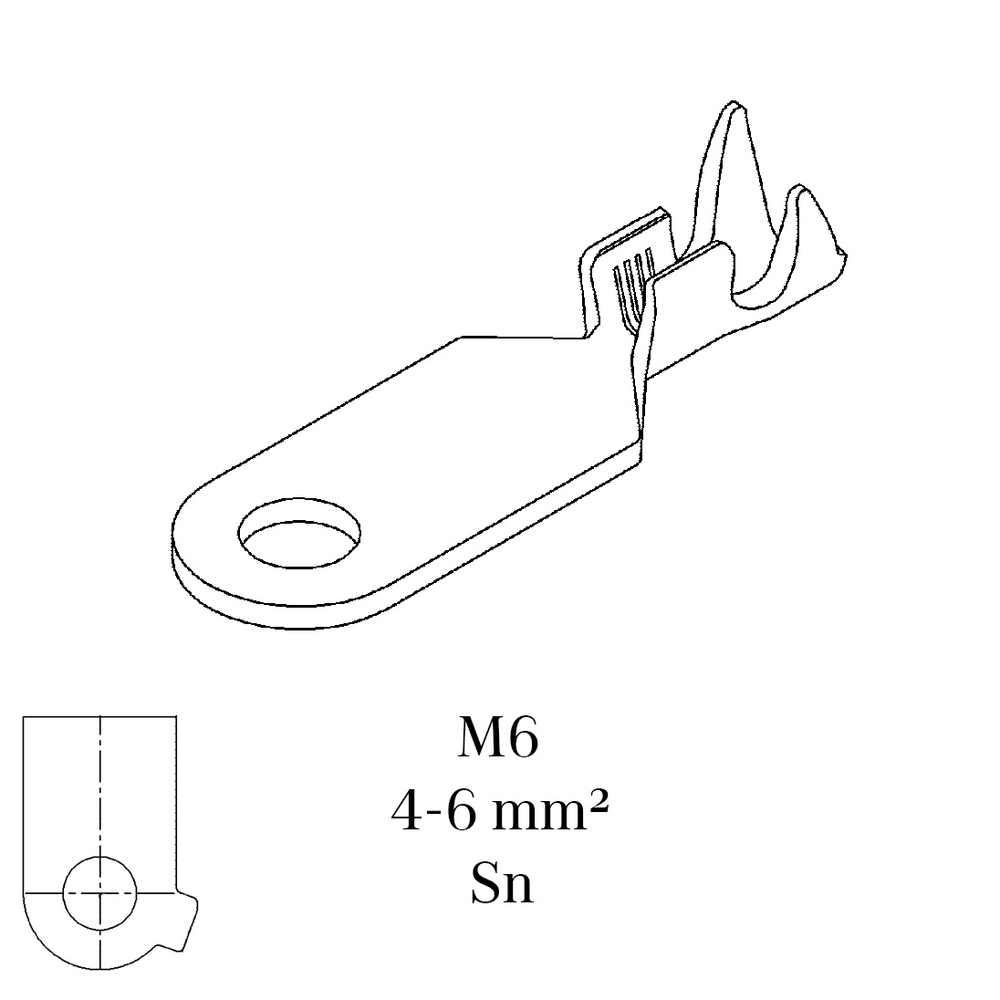 A0009823703 Кабельный наконечник, специальная форма 
