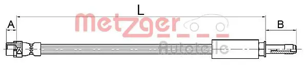 METZGER 4110145 Тормозной шланг