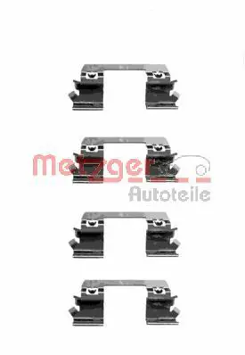 109-1234 Accessory kit, disc brake pads