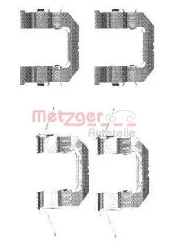METZGER 1091722 Комплектующие, колодки