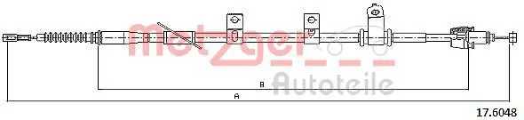 METZGER 176048 Трос, стояночная тормозная