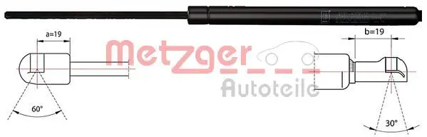 METZGER 2110421 Газовая пружина, крышка