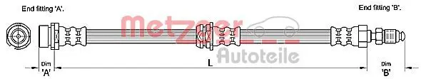 METZGER 4110240 Тормозной шланг