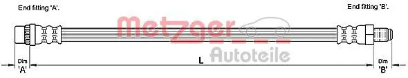 METZGER 4110261 Тормозной шланг