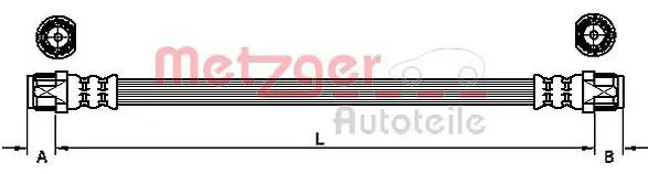 METZGER 4110224 Тормозной шланг