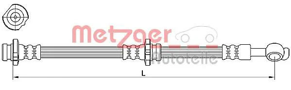 METZGER 4110471 Тормозной шланг
