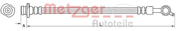 METZGER 4110850 Тормозной шланг