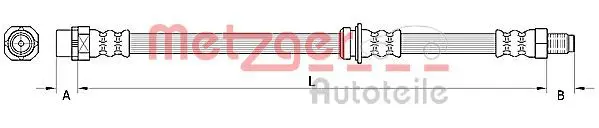 METZGER 4110946 Тормозной шланг