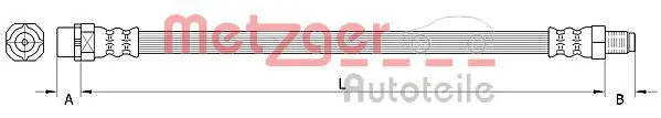 METZGER 4110996 Тормозной шланг