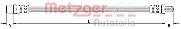 METZGER 4110754 Тормозной шланг
