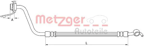 METZGER 4111056 Тормозной шланг