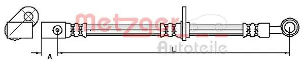 METZGER 4111071 Тормозной шланг