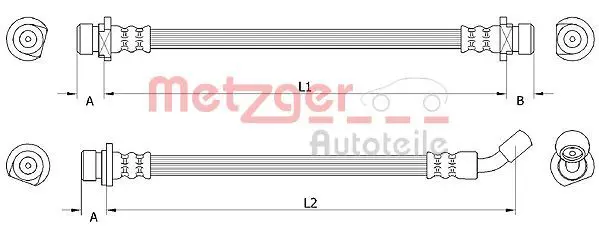 METZGER 4111072 Тормозной шланг