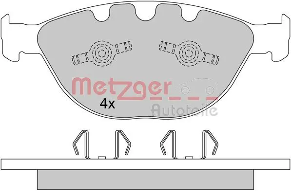 METZGER 1170380 Комплект тормозных колодок,