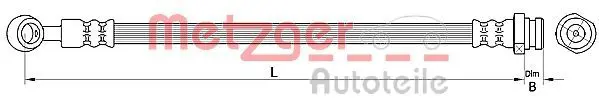 METZGER 4110718 Тормозной шланг