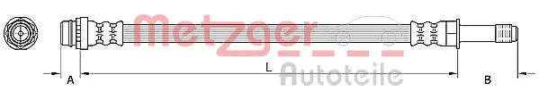 METZGER 4110797 Тормозной шланг