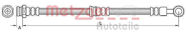 METZGER 4110745 Тормозной шланг