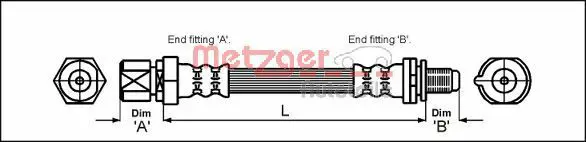 4114730 Brake hose
