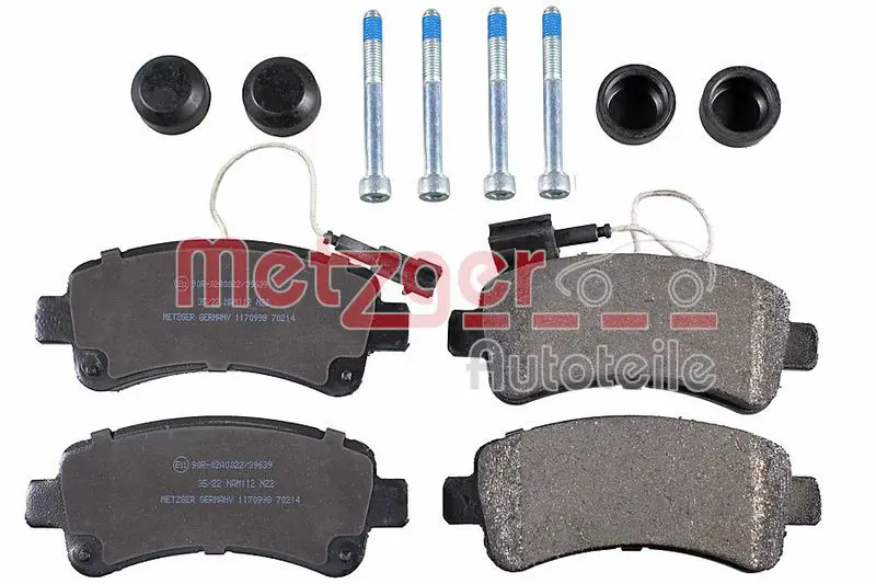 METZGER 1170998 Комплект тормозных колодок,