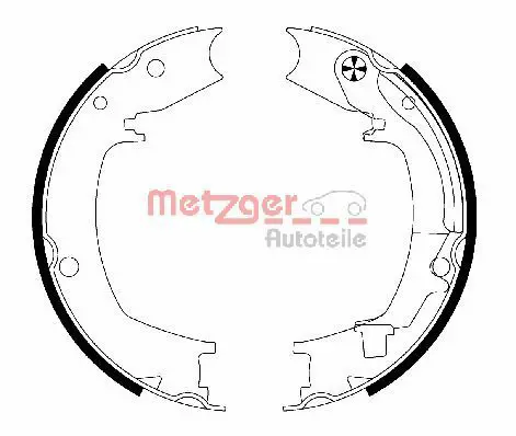METZGER MG204 Комплект тормозных колодок,