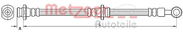 METZGER 4110669 Тормозной шланг